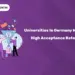 universities in germany with accept rate