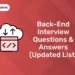 Back-End Interview Questions & Answers (Updated List)