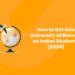 How to get into University of Bonn as an Indian Student