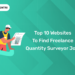 Top 10 Websites to find Freelance Quantity Surveyor Jobs