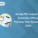 Kerala PSC Industries Extension Officer Previous Year Questions 2024: