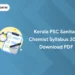 Kerala PSC Sanitary Chemist Syllabus