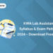 KWA Lab Assistant Syllabus & Exam Pattern 2024 - Download Free PDF
