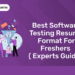 Best Software Testing Resume format for Freshers ( Experts Guide )