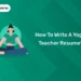 yoga teacher resume