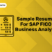 Sample Resume for SAP FICO Business Analyst (1)
