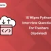wipro python interview questions for freshers