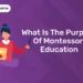 What Is The Purpose Of Montessori Education