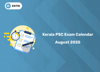 Kerala PSC Exam Calendar August 2025