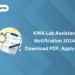 KWA Lab Assistant Recruitment 2024: PDF, Apply Link, Vacancy