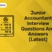 Junior Accountant Interview Questions and Answers (Latest)