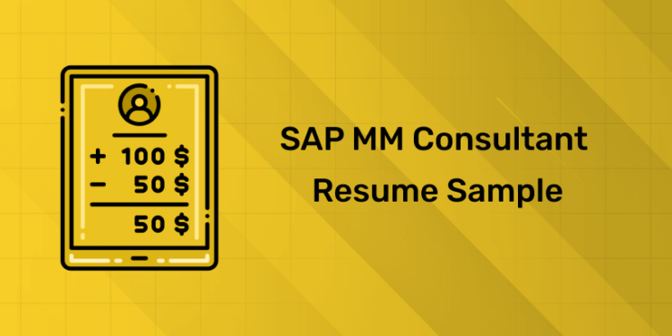 SAP MM Consultant Resume Sample