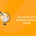German B1 verbs examples