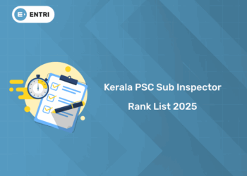 Kerala PSC SI (Sub Inspector) Rank list 2025