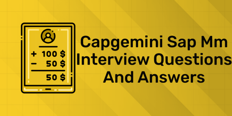 Capgemini Sap Mm Interview