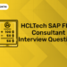 HCLTech SAP FICO Consultant interview questions