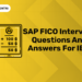 SAP FICO Interview Questions and Answers for IBM