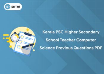 Kerala PSC Higher Secondary School Teacher Computer Science Previous Question Papers PDF