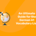 An Ultimate Guide for the German A1 Vocabulary List