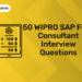 (NO.) WIPRO SAP FICO Consultant interview questions