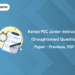 Kerala PSC Junior Instructor (Draughtsman) Question Paper - Previous, PDF