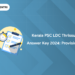 Kerala PSC LDC Thrissur (503/2023) Answer Key 2024: Provisional