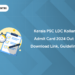 Kerala PSC LDC Kollam Admit Card 2024 Out - Download Link, Guidelines