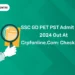 SSC GD PET PST Admit Card