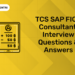TCS SAP FICO Consultant Interview Questions & Answers