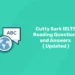 Cutty Sark IELTS Reading Questions and Answers ( Updated )