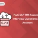 PwC SAP MM Associate Interview Questions