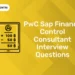 PwC SAP Finance Control Consultant Interview Questions