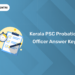 Kerala PSC Probation Officer Answer Key