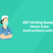 OET Writing Sample Home Care Instructions Letter