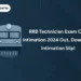RRB Technician Exam City Intimation