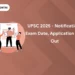 UPSC 2025 - Notification