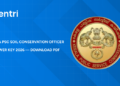Kerala PSC Soil Conservation Officer Answer Key 2026 (Cat No. 540/2025) — Download PDF