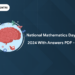 National Mathematics Day Quiz 2024 with Answers PDF - Free