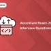 Accenture react js Interview Questions