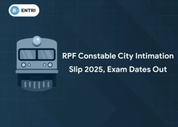 RPF Constable City Intimation Slip