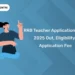 RRB Teacher Application Form 2025