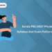 Kerala PSC HSST Physics 2025 Syllabus & Exam Pattern PDF