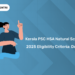 Kerala PSC HSA Natural Science 2025 Eligibility Criteria: Details