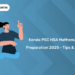 Kerala PSC High School Assistant Mathematics Preparation 2025 - Tips & Tricks