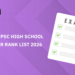 Kerala PSC High School Teacher Rank List 2026: Download PDF, Link