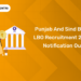 Punjab and Sind Bank LBO Recruitment 2025 Notification Out