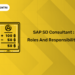 SAP SD Consultant : Roles and Responsibilities