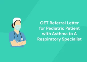 OET Referral Letter for Pediatric Patient with Asthma to A Respiratory Specialist