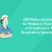 OET Referral Letter for Pediatric Patient with Asthma to A Respiratory Specialist