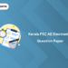 Kerala PSC AE Electronics Question Paper PDF Download